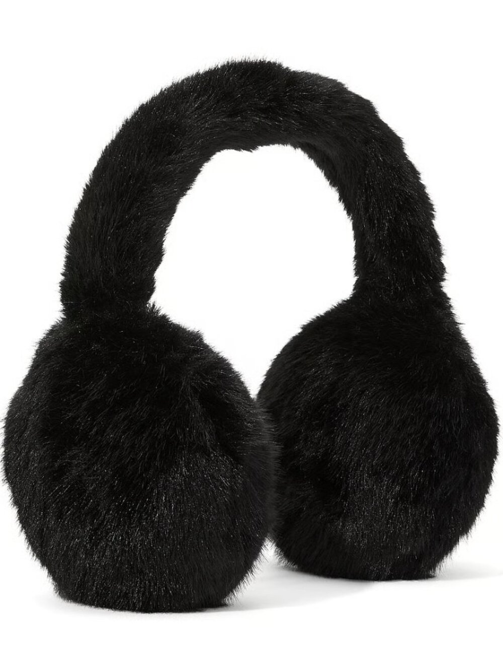 Victoria's Secret PINK Black Fuzzy Feels Earmuﬀs